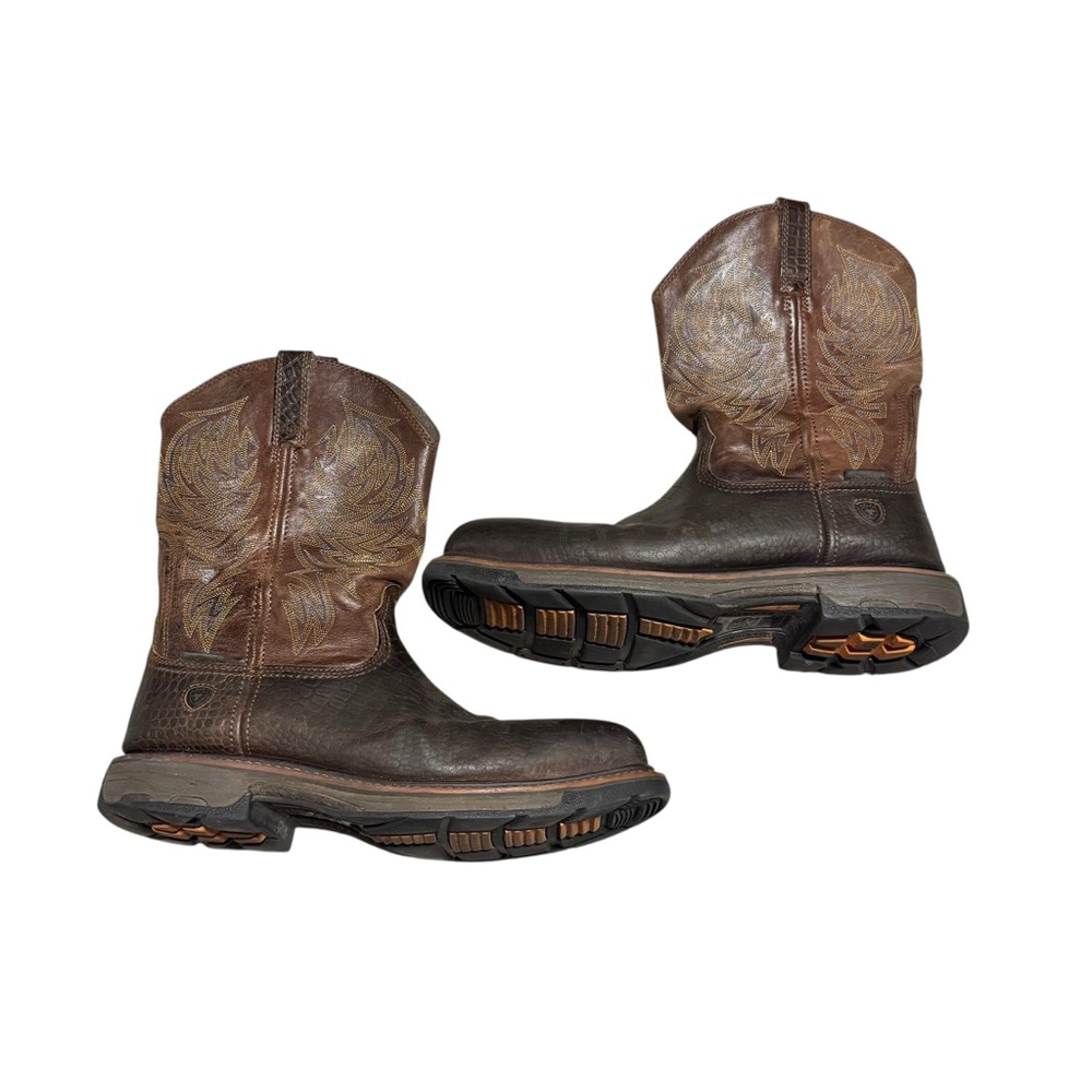 Ariat WorkHog Waterproof Composite Toe Work Boot Leather Croc Western Size 14 D - Picture 1 of 6
